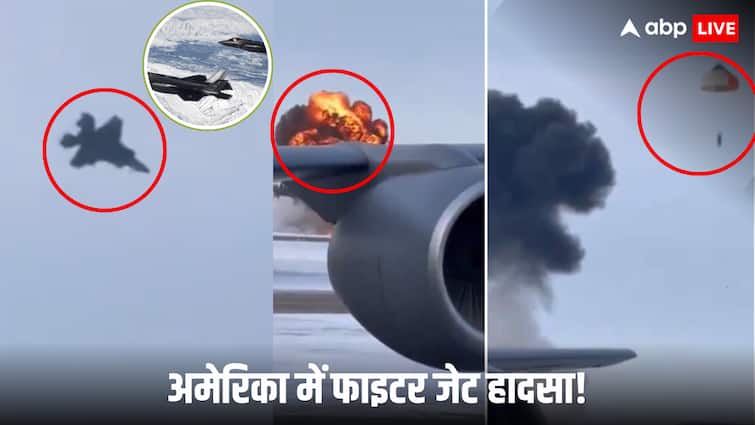 America f35 fighter jet crash in Eielson Airbase in Alaska viral video on social media capacity concerns arise after accident