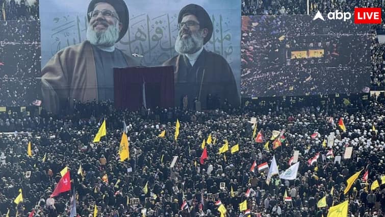 Iran Supreme Leader Ayatollah Ali Khamenei attended the funeral for Hassan Nasrallah in Beirut | बेरूत में दफन हुए हसन नसरल्लाह, ईरान के सर्वोच्च नेता खामेनेई बोले
