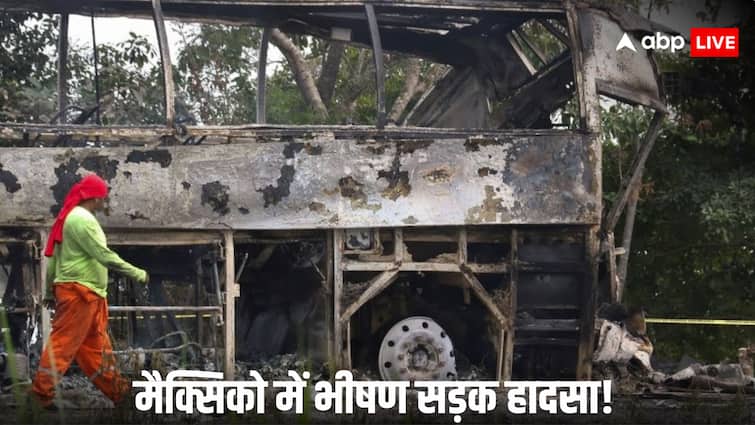 mexico accident bus truck collision tabasco 41 burn alive