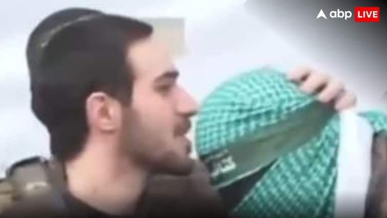 Social Media Viral Video Israeli Hostage Kisses Hamas Fighter Forehead After Release