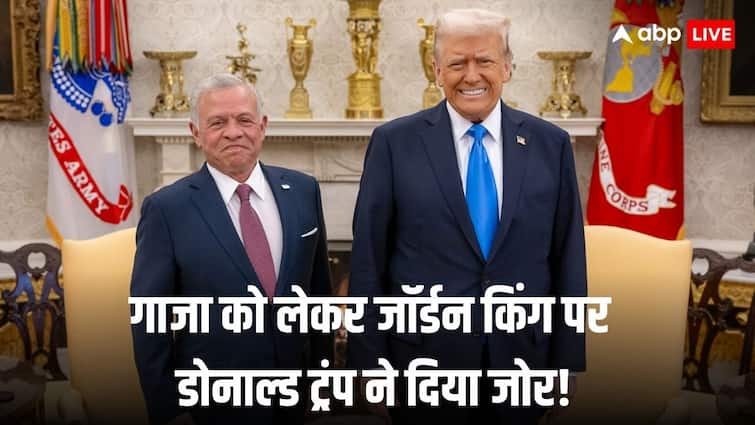 america president donald trump met jordan king abdulla says us will take gaza | नहीं माने डोनाल्ड ट्रंप, अब जॉर्डन किंग से मुलाकात कर कहा america president donald trump met jordan king abdulla says us will take gaza | नहीं माने डोनाल्ड ट्रंप, अब जॉर्डन किंग से मुलाकात कर कहा