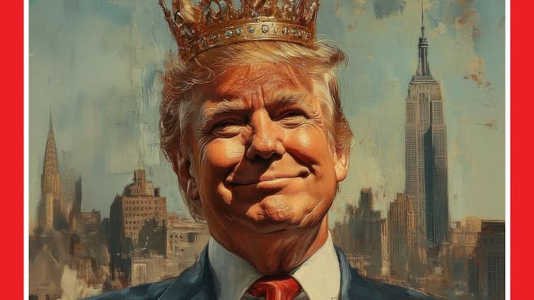 White House posts Donald Trump with Hail the King caption sparks controversy White House posts Donald Trump with Hail the King caption sparks controversy