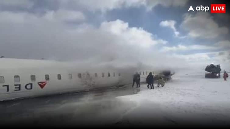 Delta Plane Crash Flipped Upside Down Landing In Canada Passengers Share Videos Dramatic Rescue Delta Plane Crash Flipped Upside Down Landing In Canada Passengers Share Videos Dramatic Rescue